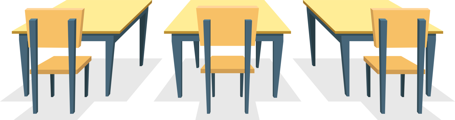 School desk clipart design illustration png