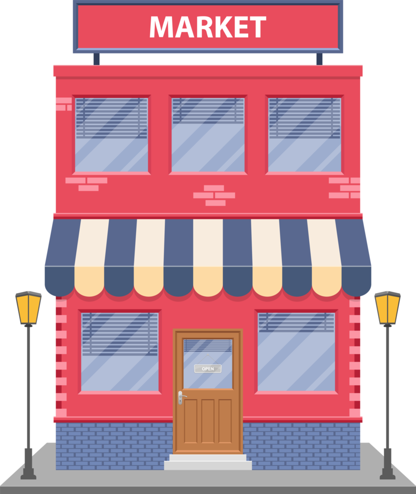 Storefront clipart design illustration png