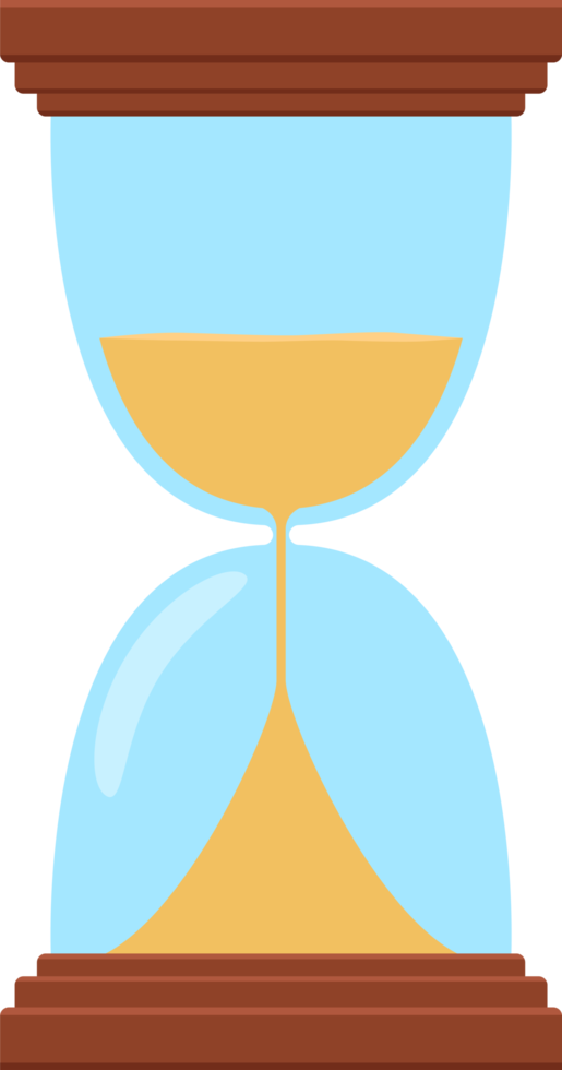 Hourglass clipart design illustration png