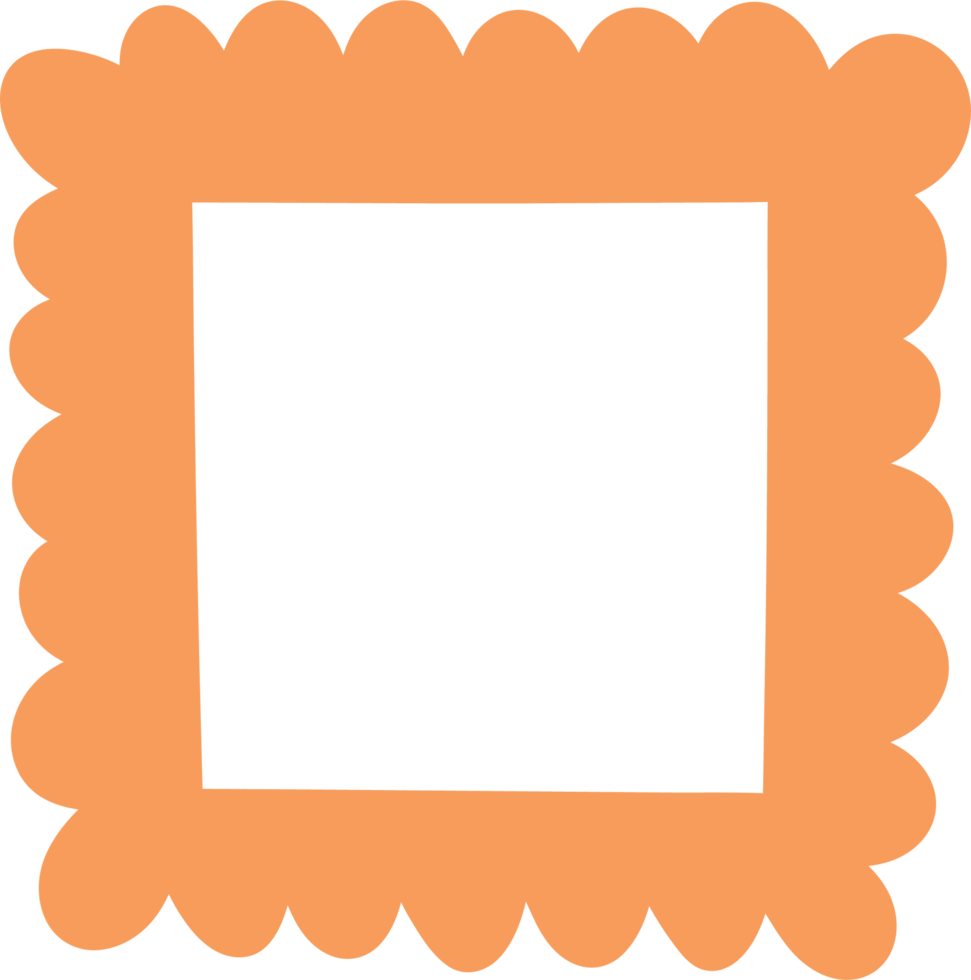 Hand drawn frames clipart design illustration png