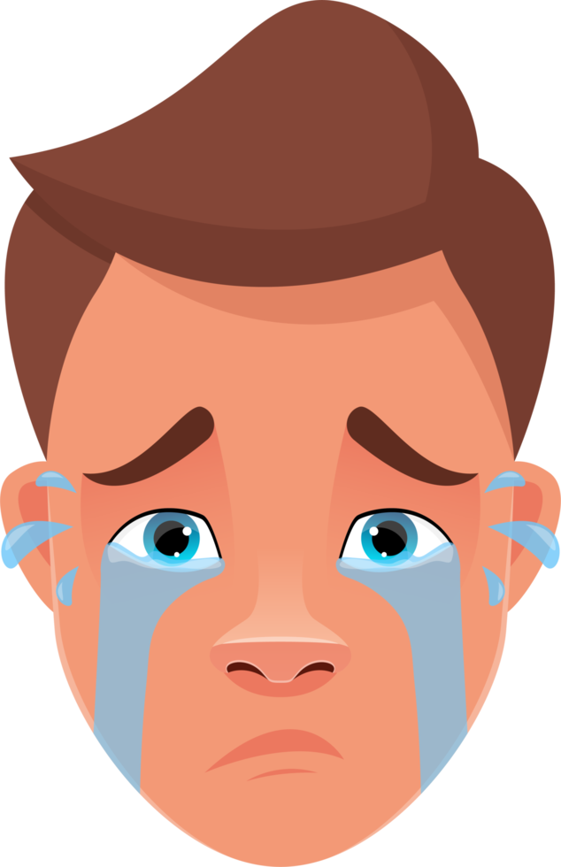 Man face expression clipart design illustration png