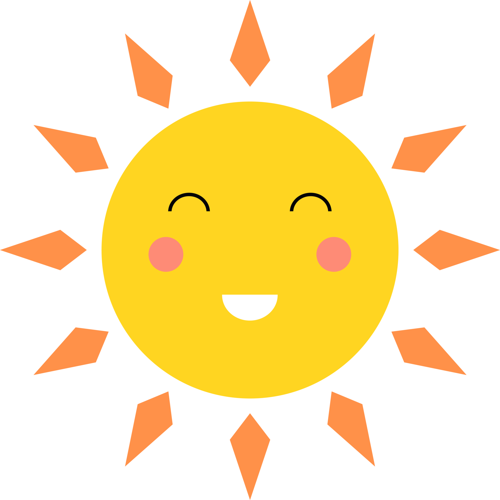 Free Smiling sun cartoon clipart design illustration 9384685 PNG with  Transparent Background