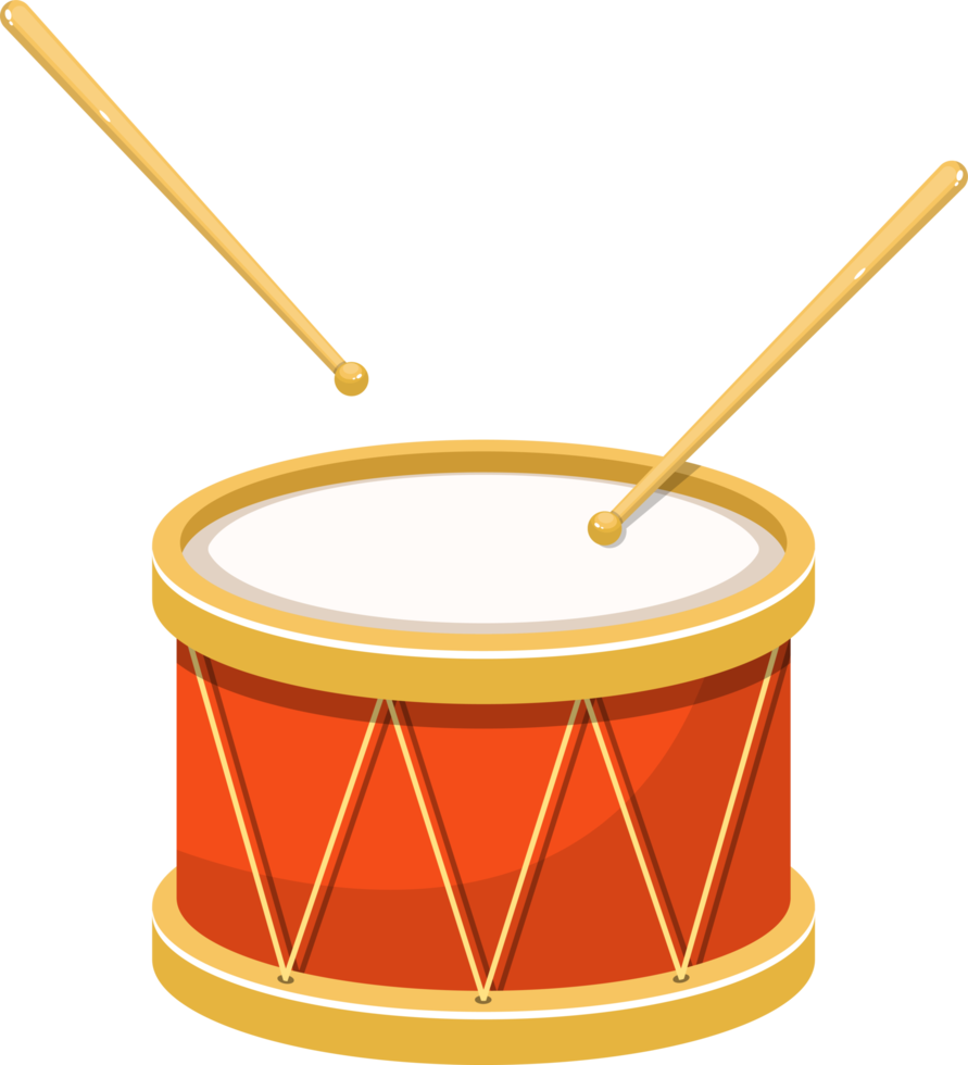 Drum clipart design illustration png