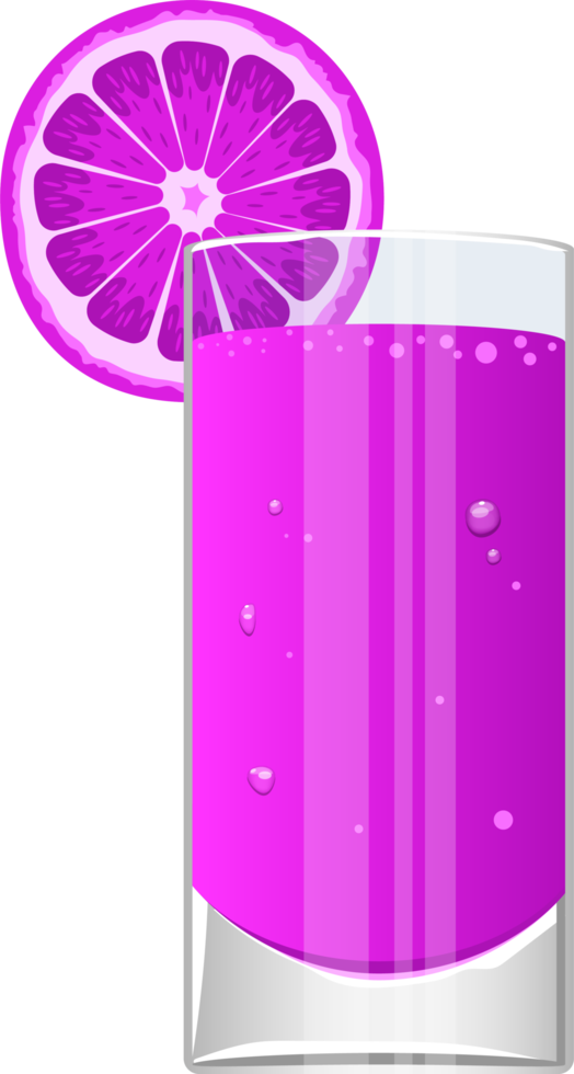 copo de ilustração de design de clipart de suco fresco png