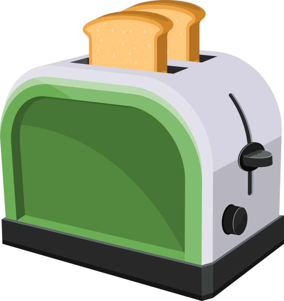 Bread toaster clipart design illustration png