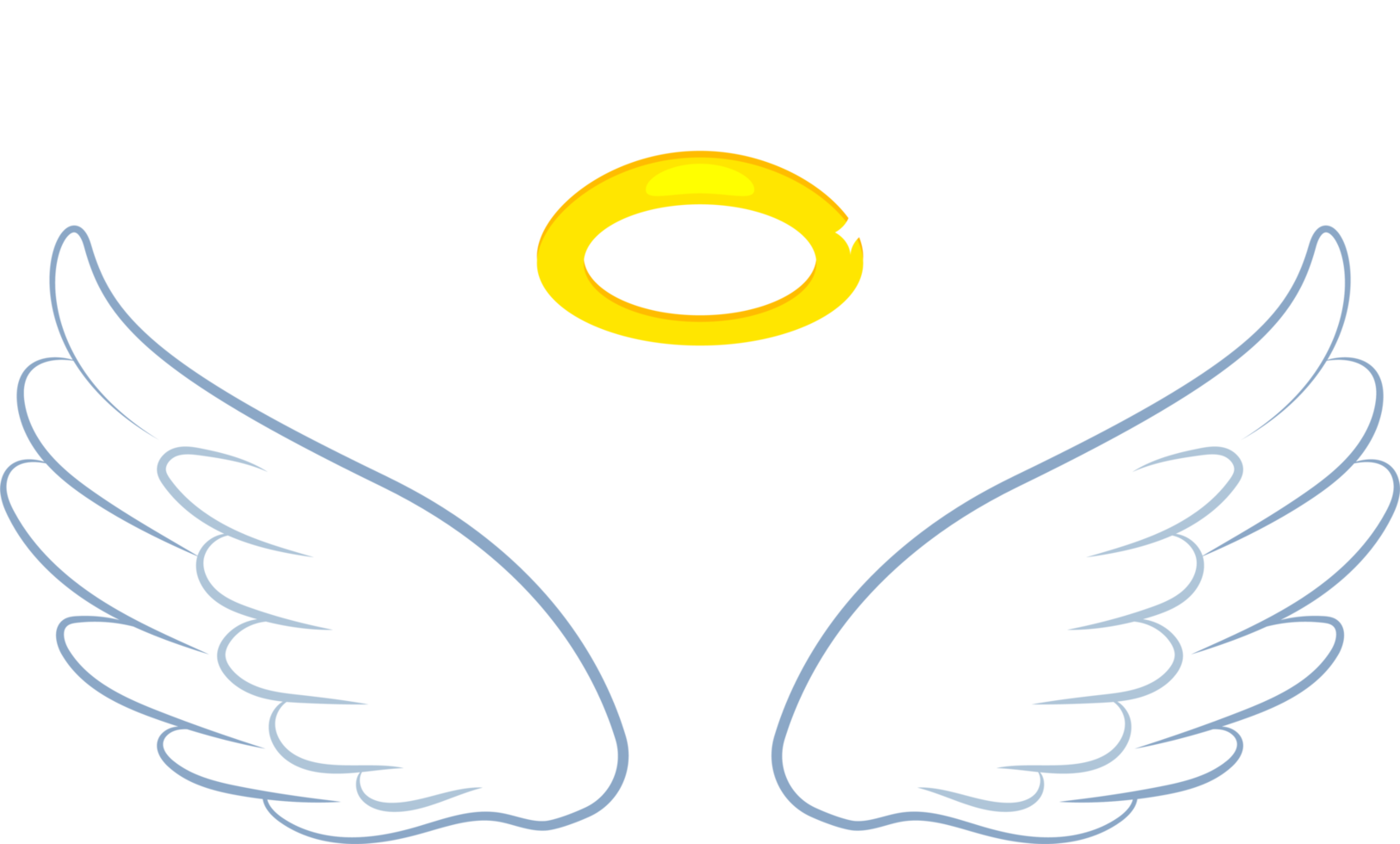 Ilustración de diseño de imágenes prediseñadas de alas de ángel png