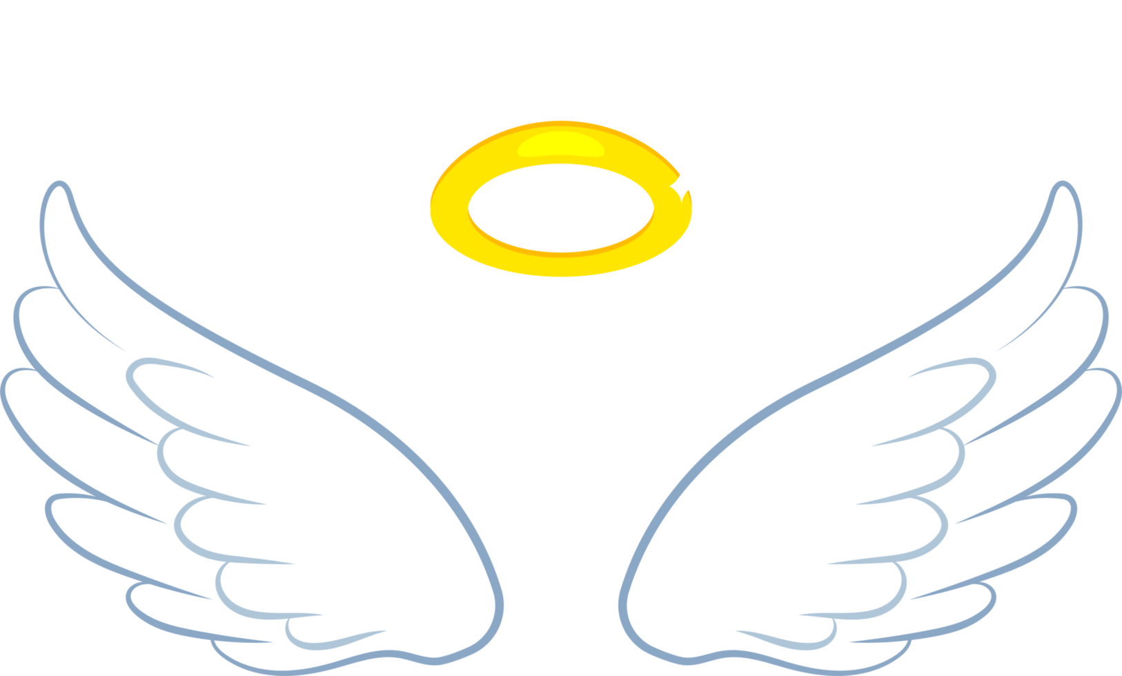 Angel wings clipart design illustration png