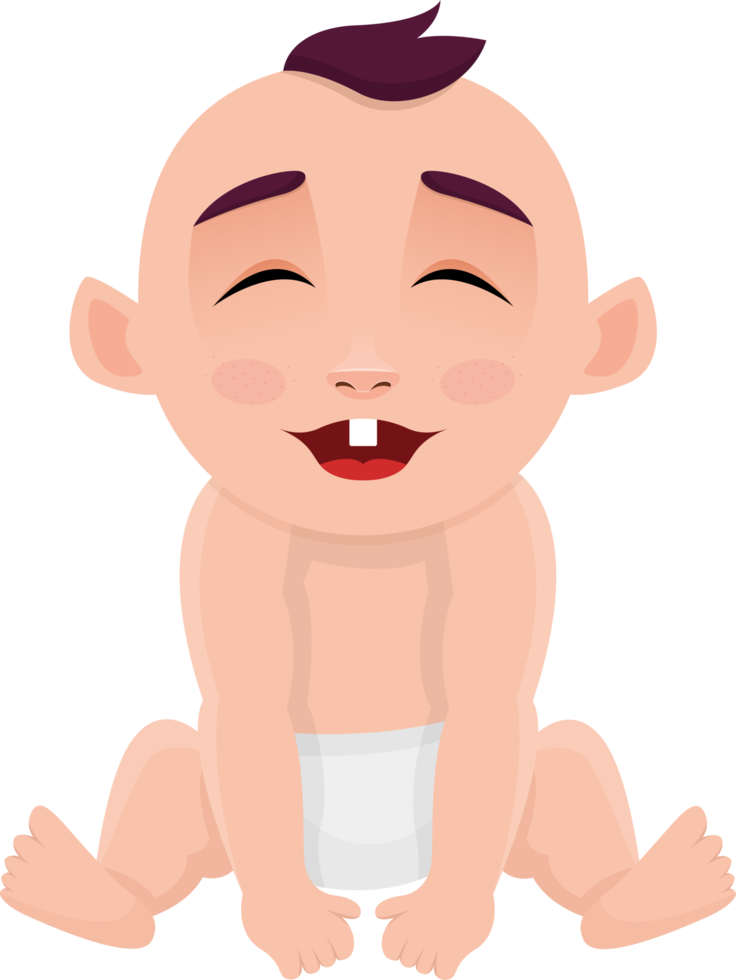 schattige baby clipart ontwerp illustratie png