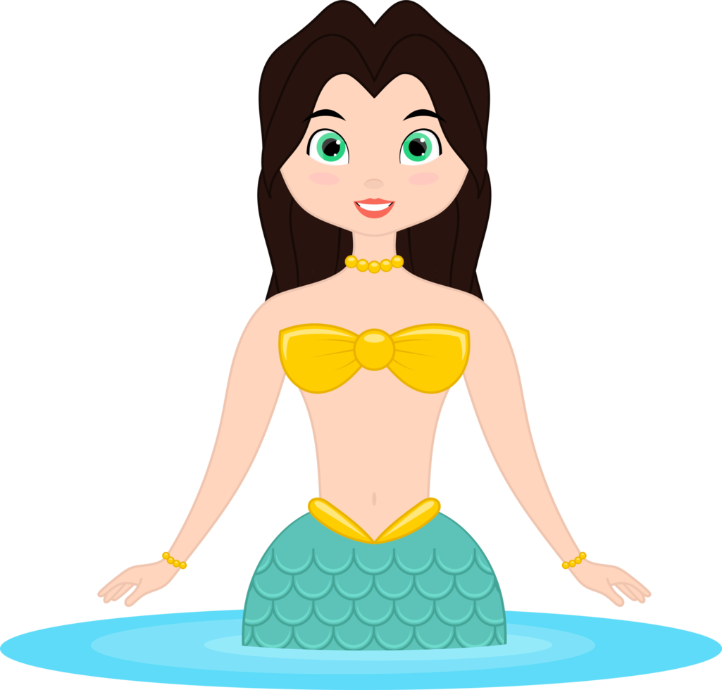 Mermaid clipart design illustration png