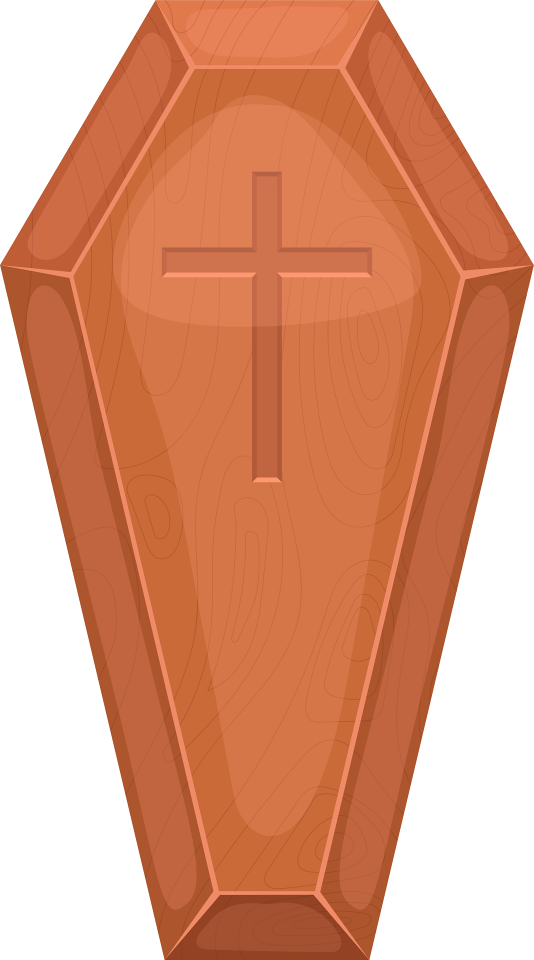 illustration de conception clipart cercueil en bois 9384768 PNG