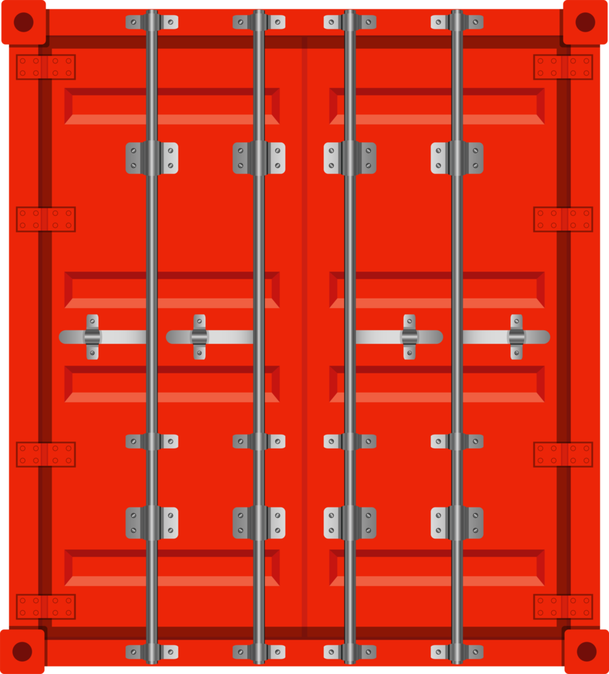 Cargo container clipart design illustration png