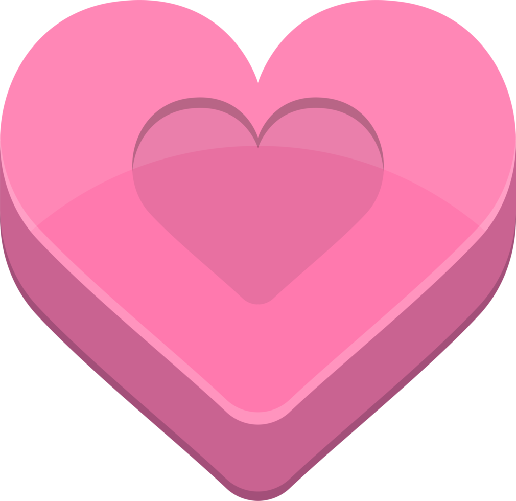 Heart shape clipart design illustration png