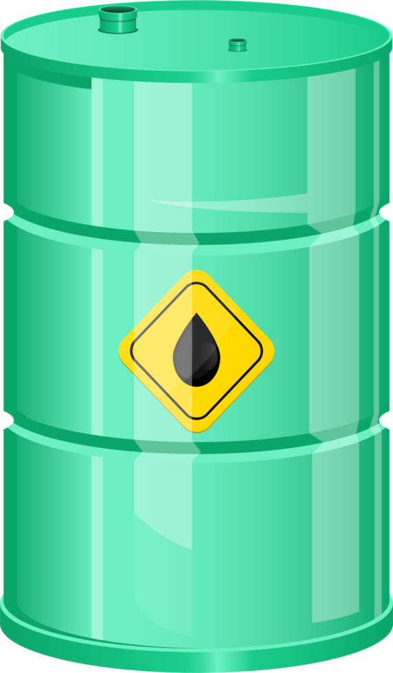 Oil barrel clipart design illustration png