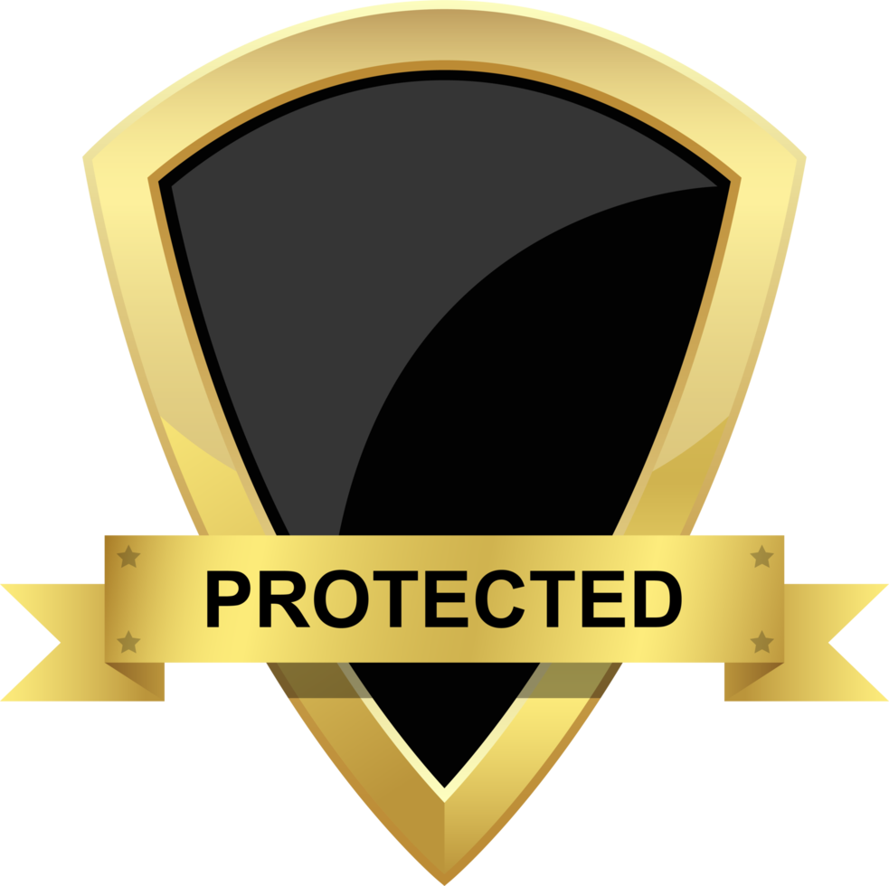 Protection shield clipart design illustration png