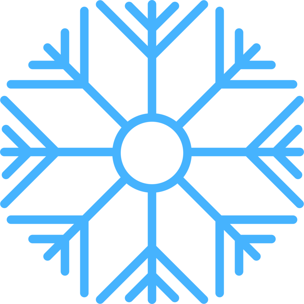 Snowflakes clipart design illustration png