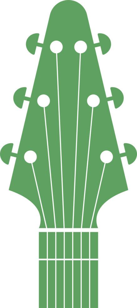 ilustração de design de clipart de cabeça de guitarra png