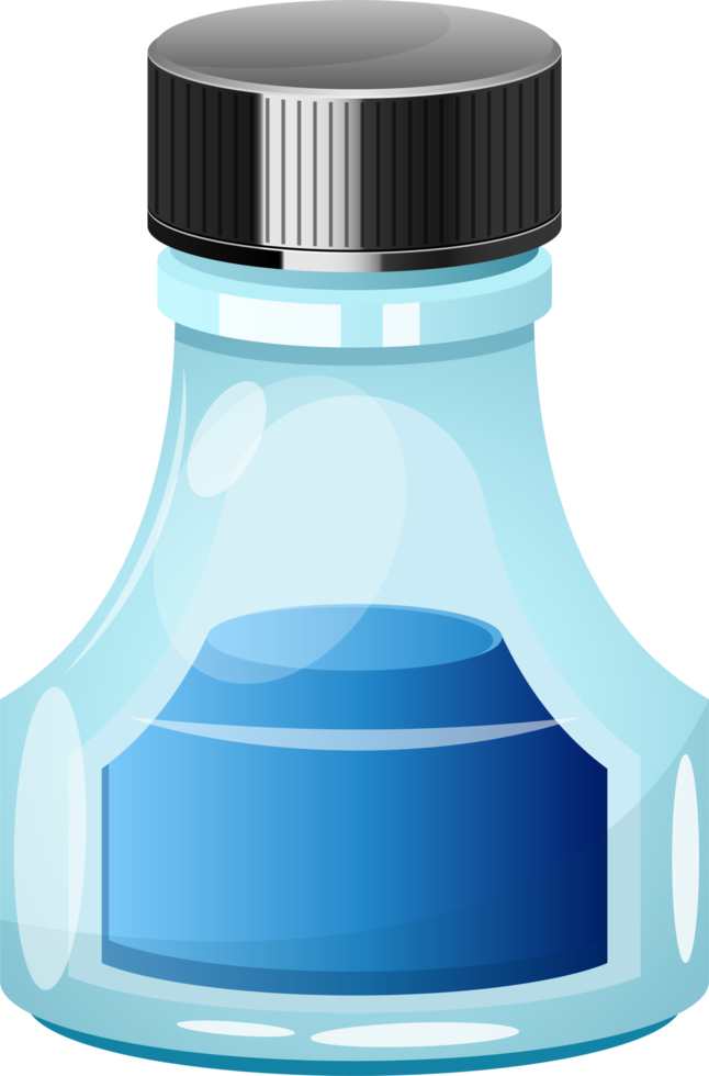 Ink bottle clipart design illustration png