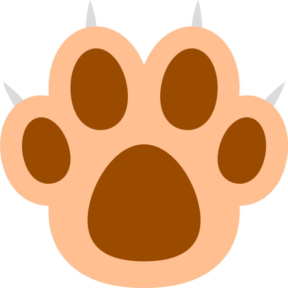 Cat paw clipart design illustration png