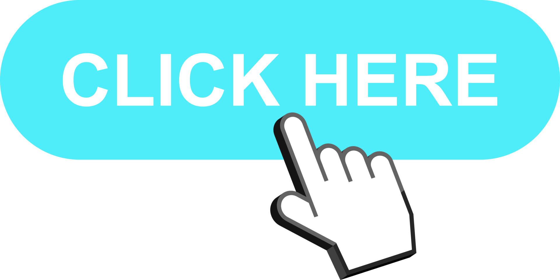 Click here button clipart design illustration png
