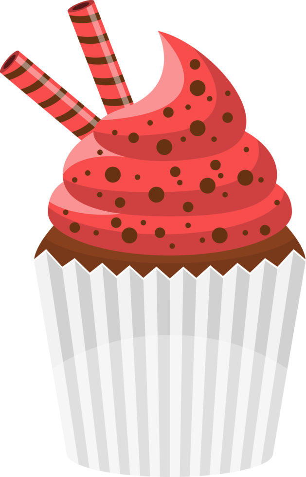 heerlijke cupcake clipart ontwerp illustratie png