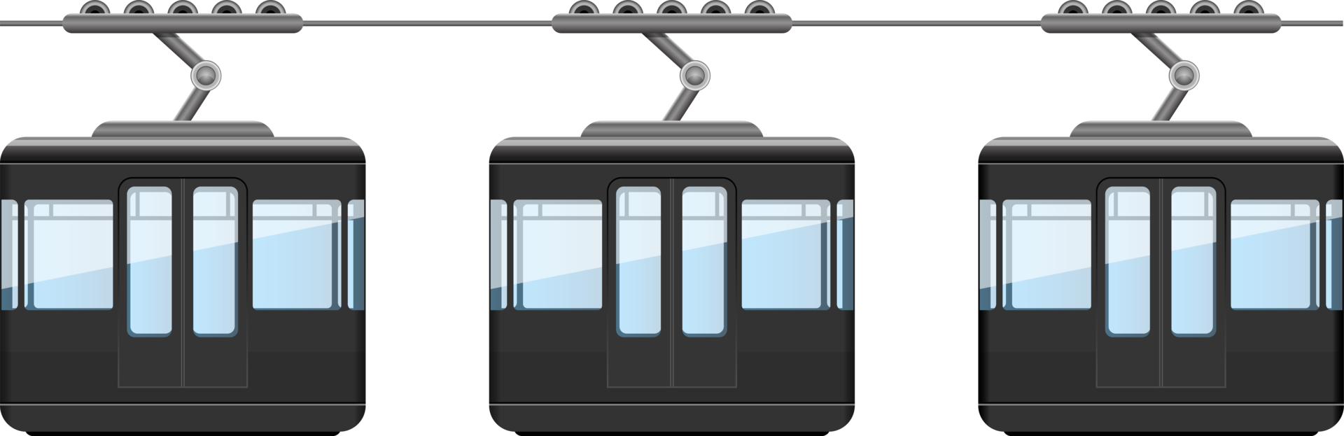 Cableway funicular clipart design illustration png