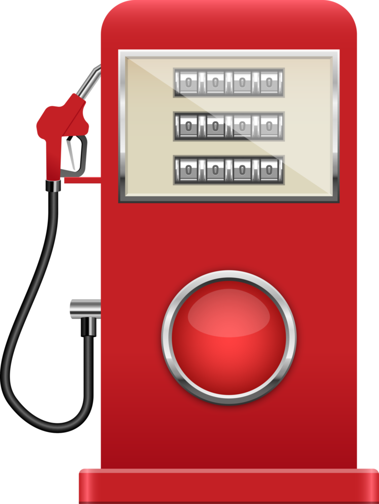 Gas pump clipart design illustration png