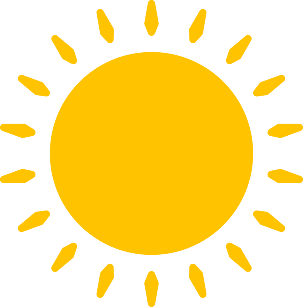 Sun icon set clipart design illustration 9384918 PNG