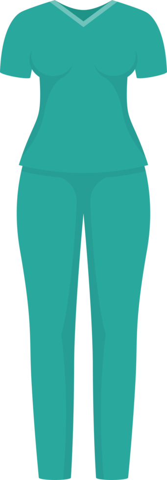 ilustração de design de clipart de roupas médicas png