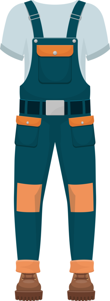 Construction uniform clipart design illustration png