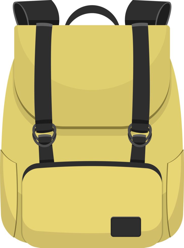 Backpack set clipart design illustration png