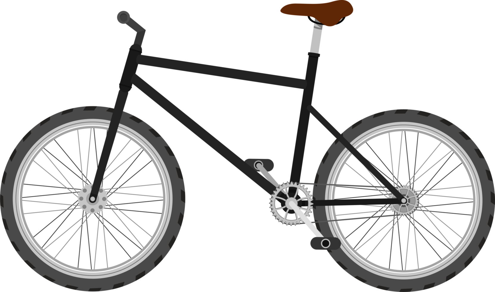 ilustração de design de clipart de bicicleta png