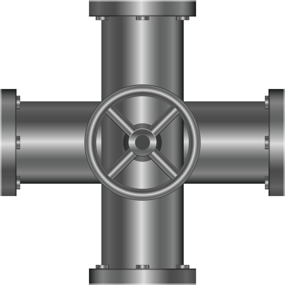 Metallic pipes clipart design illustration png