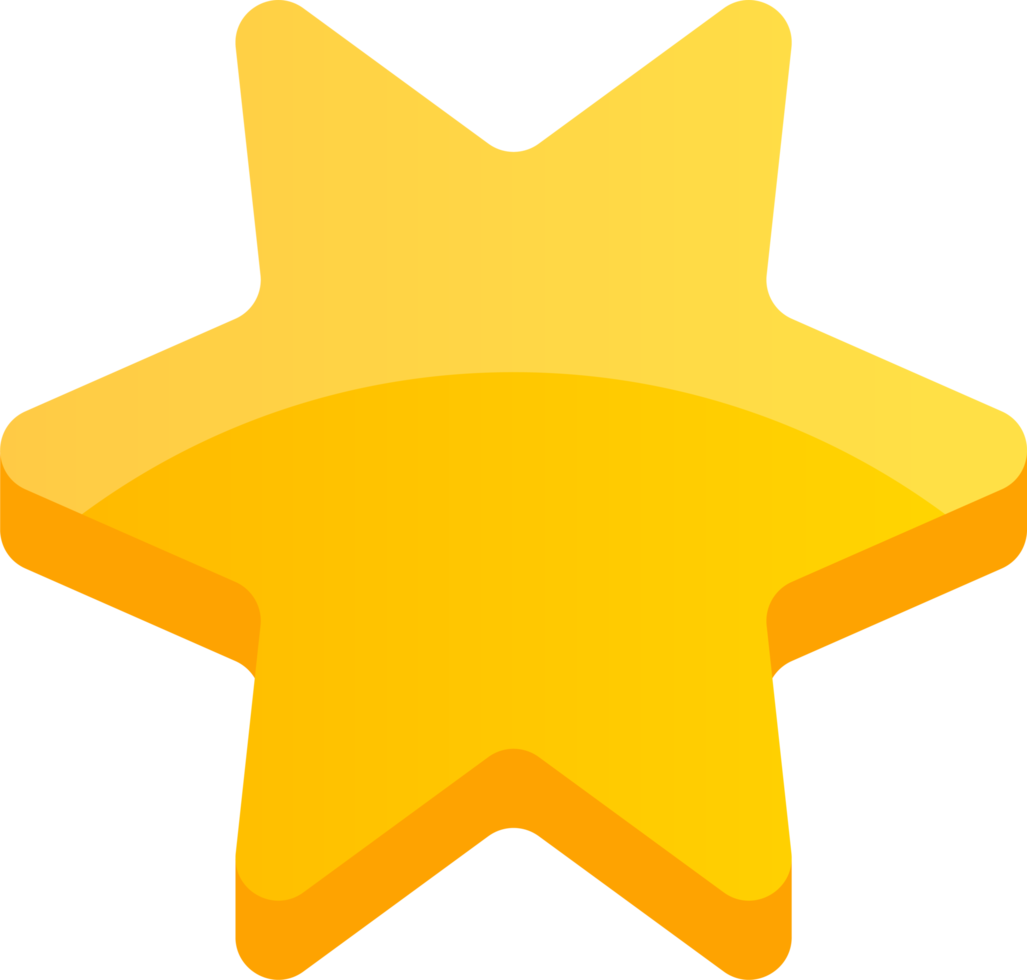 Golden stars clipart design illustration png