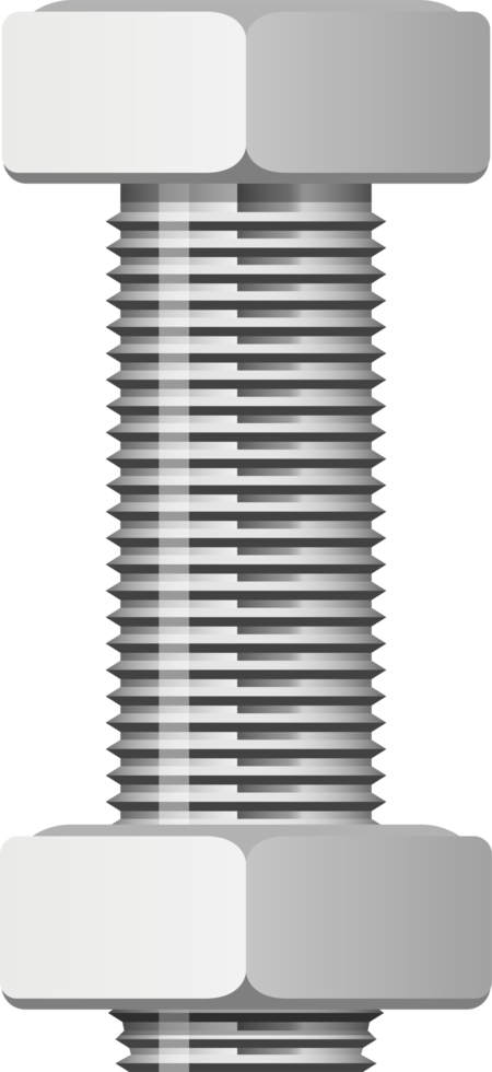 Hex bolt clipart design illustration png