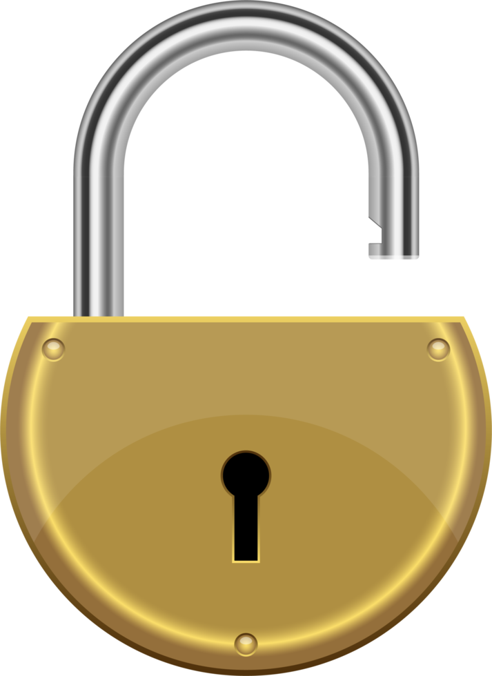 Padlock clipart design illustration png