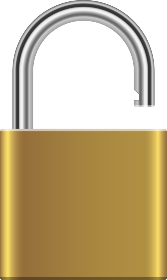 Padlock clipart design illustration png