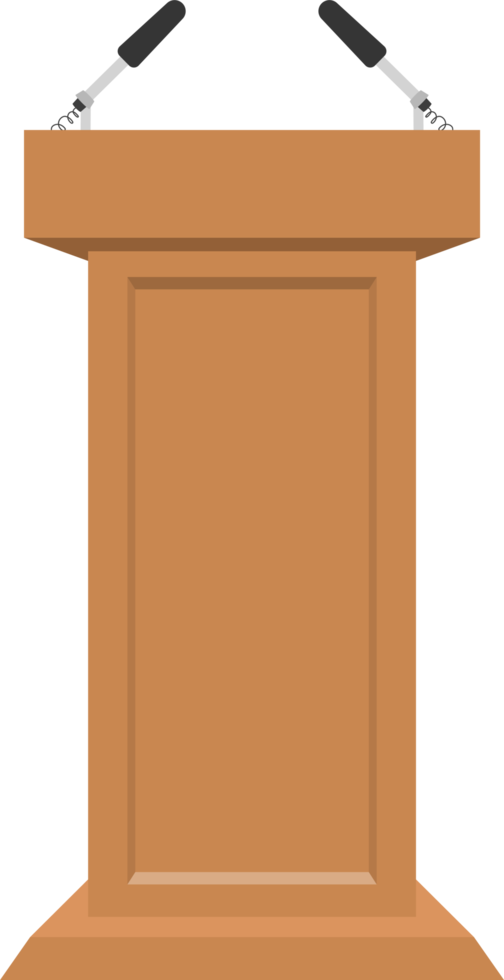 ilustração de design de clipart de púlpito realista png