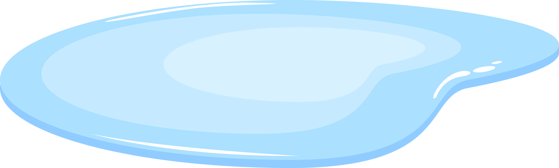 Water puddle clipart design illustration 9385119 PNG