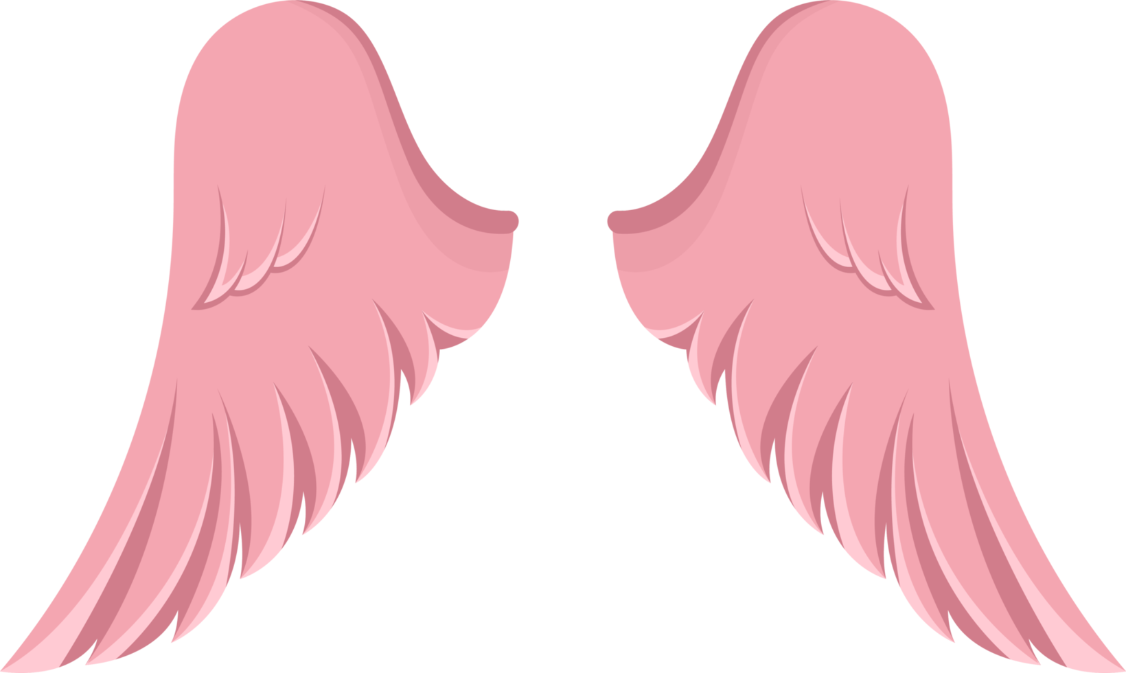 Angel wings clipart design illustration png