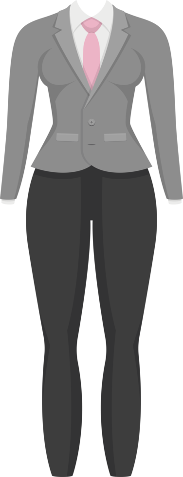 Woman suit clipart design illustration png