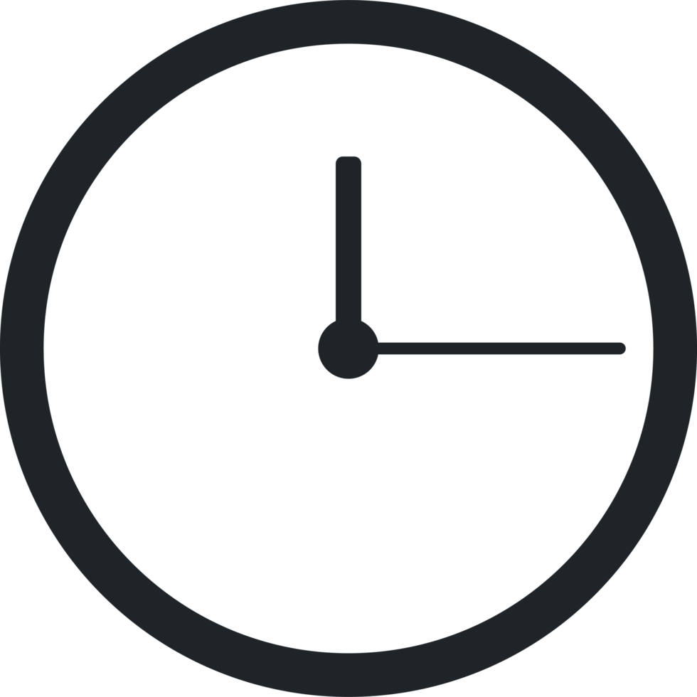 Clock icon clipart design illustration png