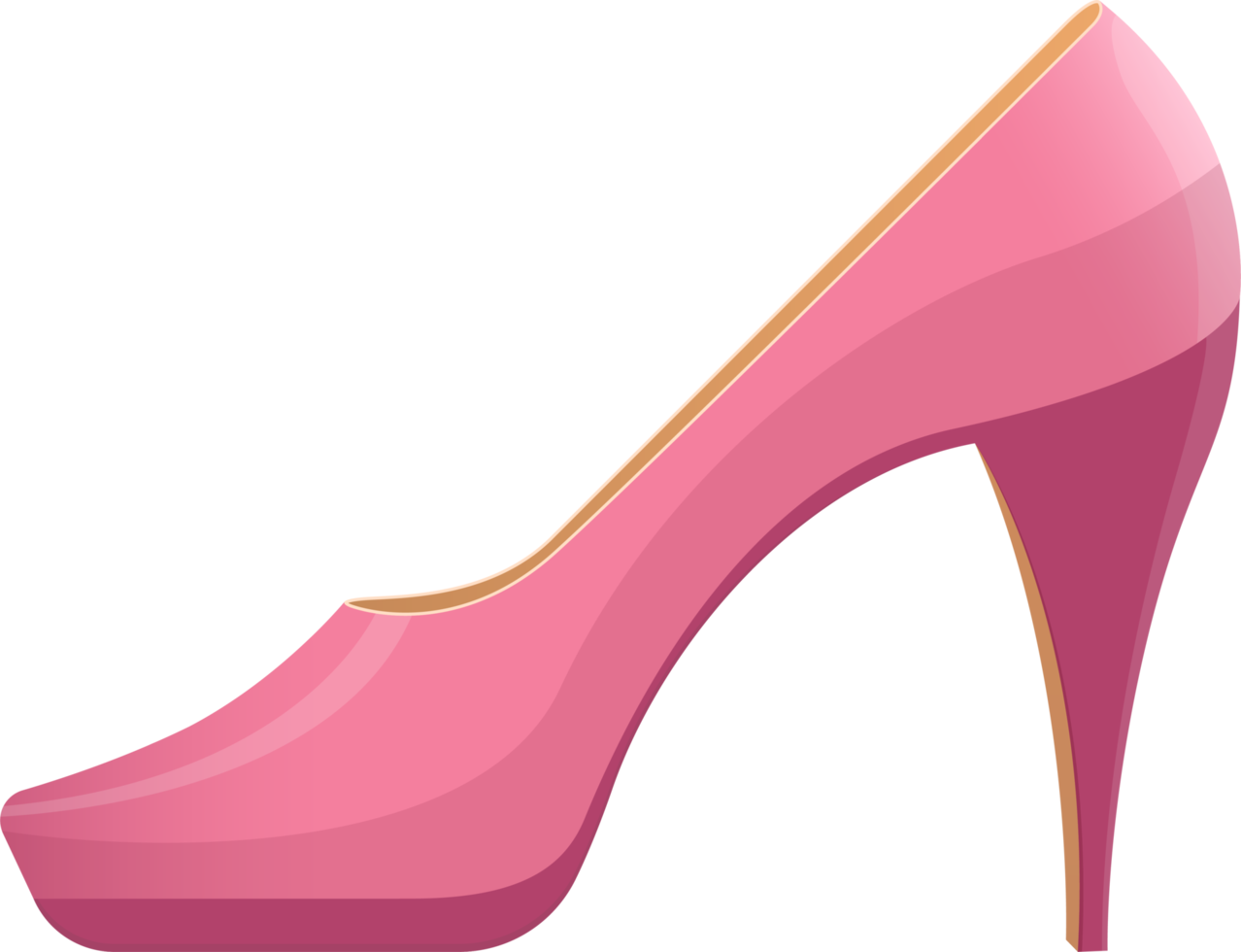 High heel shoes clipart design illustration png