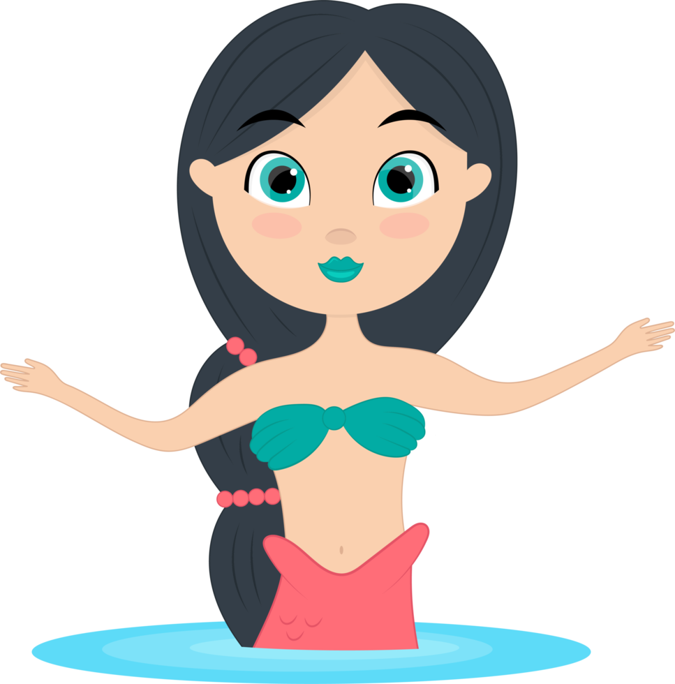 Mermaid clipart design illustration png