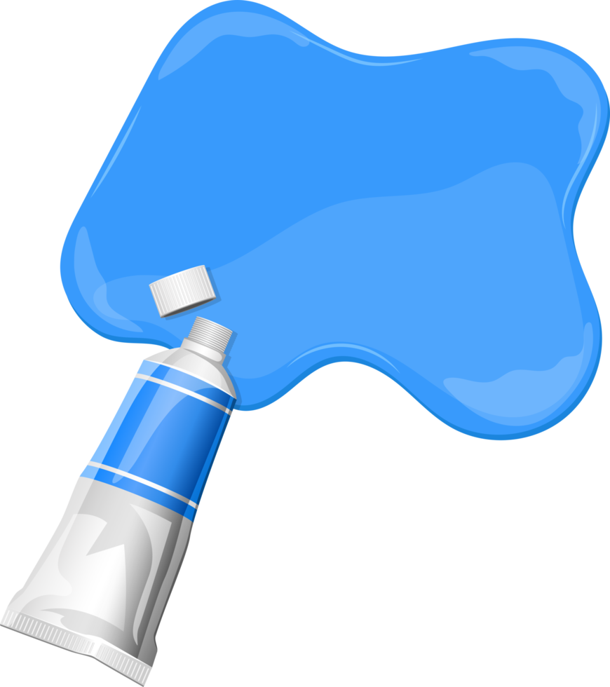 Paint tube clipart design illustration png