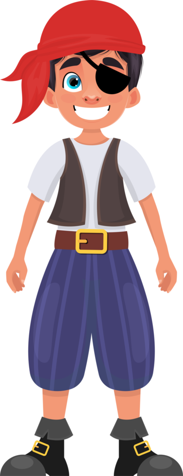 Pirate boy clipart design illustration png