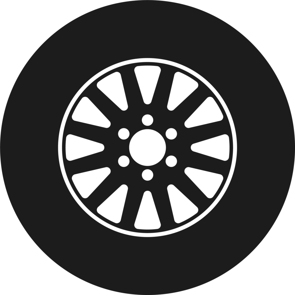 Car tyre clipart design illustration png