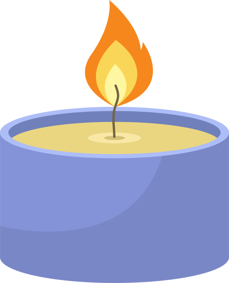 Ilustración de diseño de imágenes prediseñadas de velas de colores png