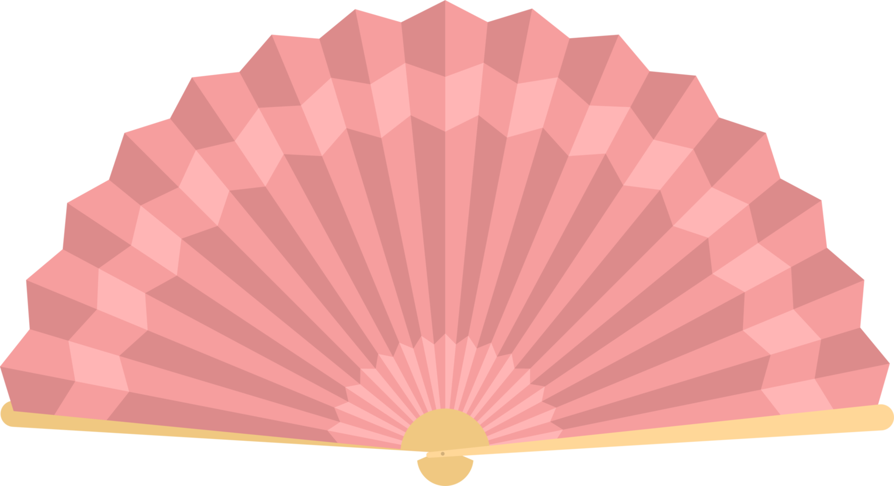 Japanese folding fan clipart design illustration png