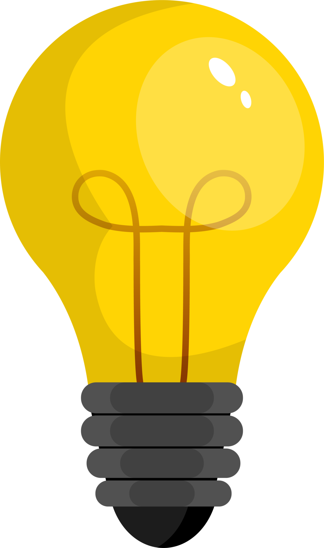 Colored Light Bulb Clipart Design Illustration 9385277 Png