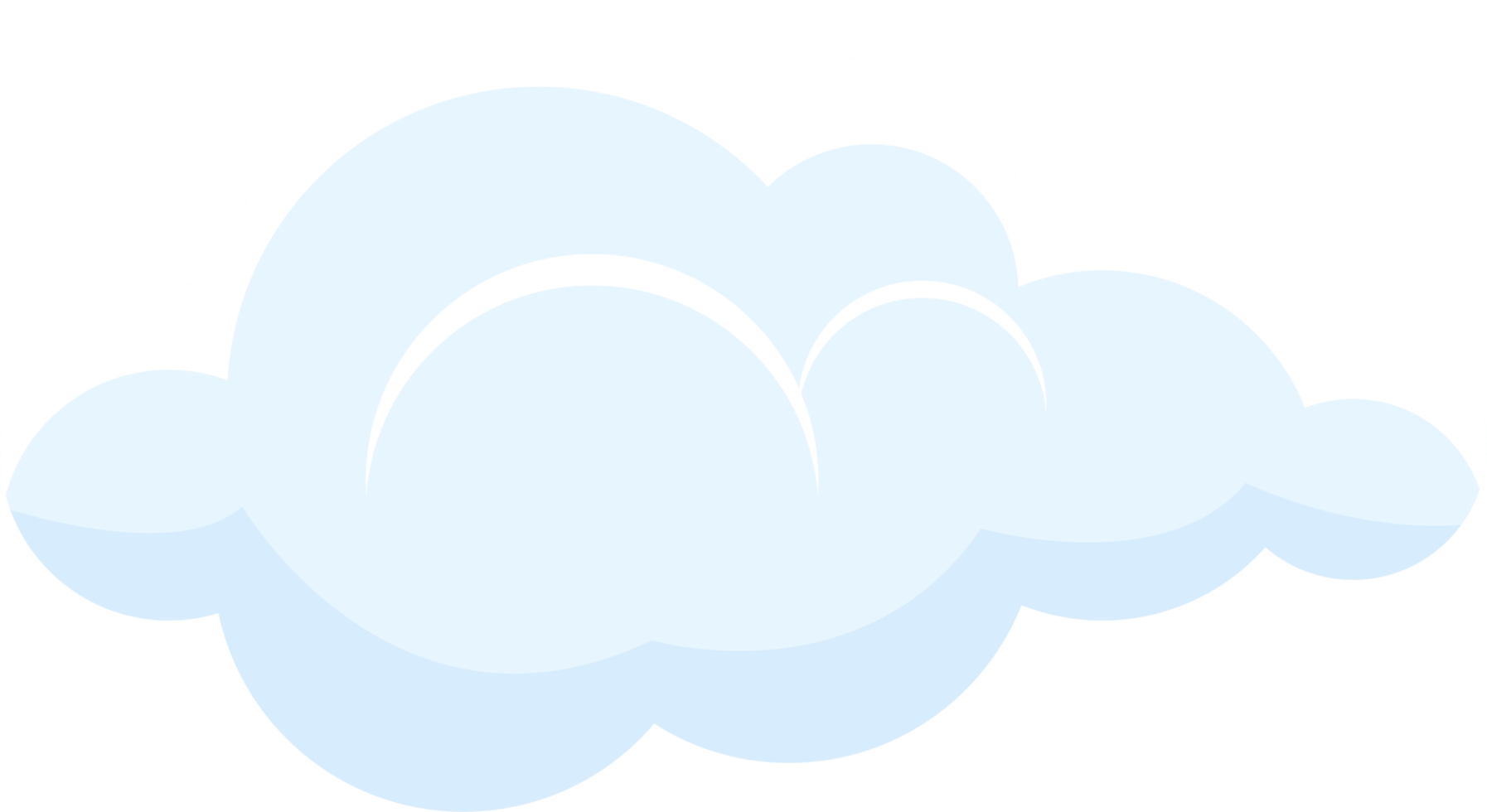 illustration de conception clipart nuage blanc png